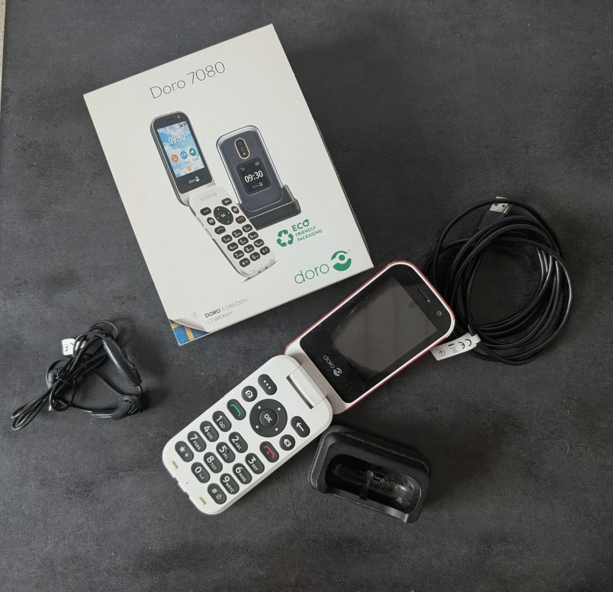 DORO 7080 - DFC 0310 — Téléphone simple reconditionné par la recyclerie Ressources
