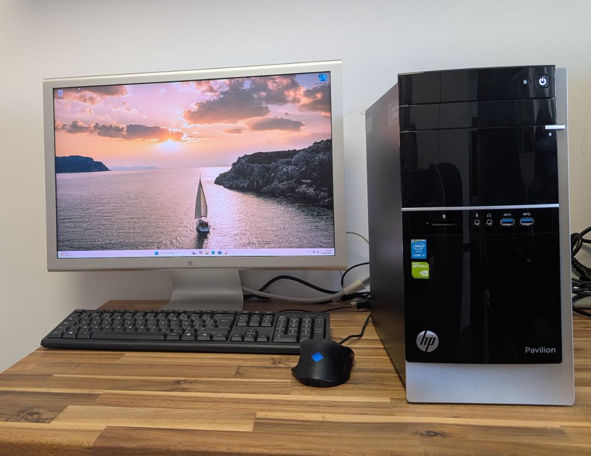 HP Pavilion 500-465nf — Unité centrale reconditionné par la recyclerie Ressources